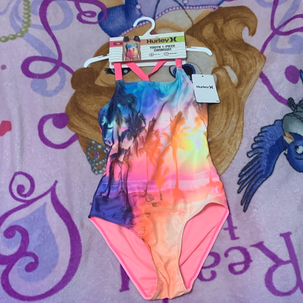 Girl HURLEY one piece swimsuit